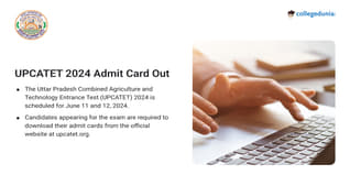 UPCATET Admit Card 2024 Out @upcatet.org; Get Direct Link Here